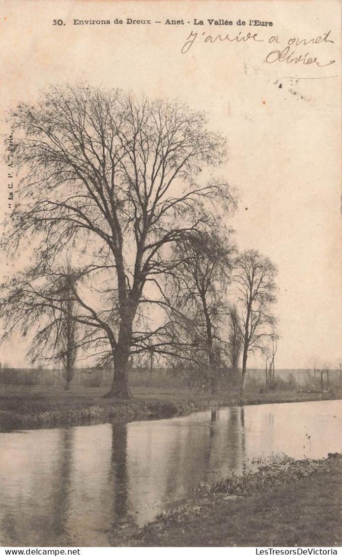 FRANCE - Environ De Dreux - Anet - La Vallée De L'Eure - Rivière - J'arrive à Anet Olivier - Carte Postale Ancienne - Anet