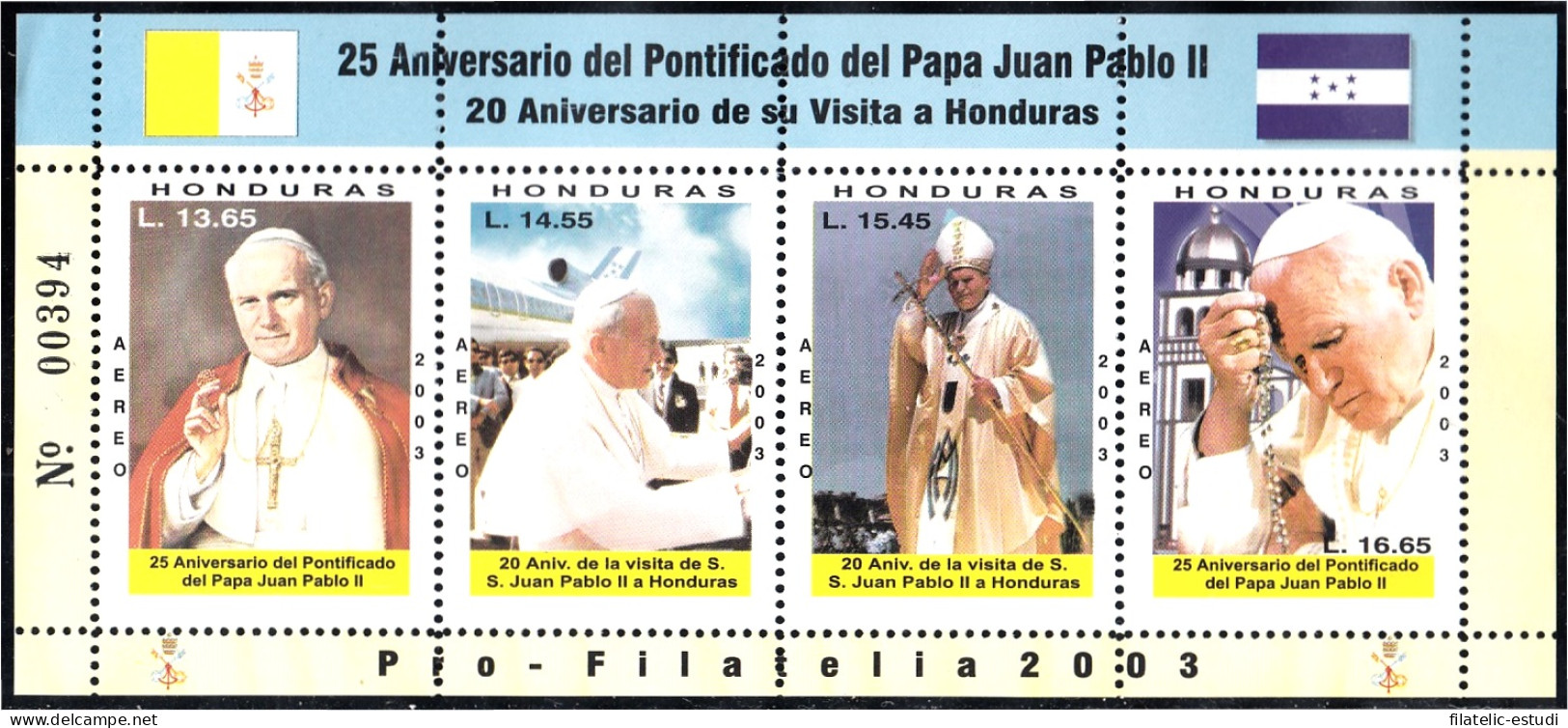 Honduras A- 1155/58 2003 SS Juan Pablo II MNH - Honduras