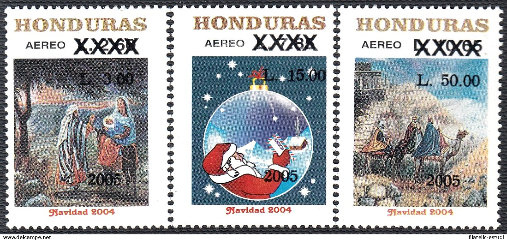 Honduras A- 1272/74 2005 Navidad Christmas MNH - Honduras