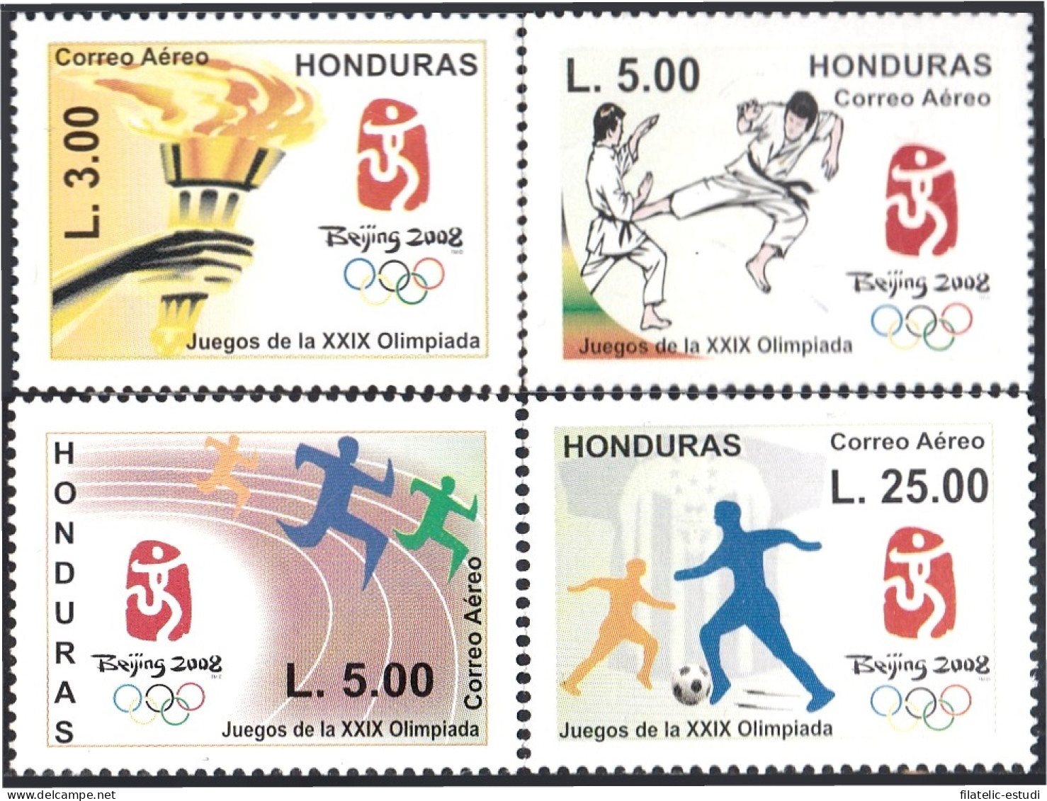 Honduras A- 1328/31 2008 Juegos De La XXIX Olimpiada MNH - Honduras