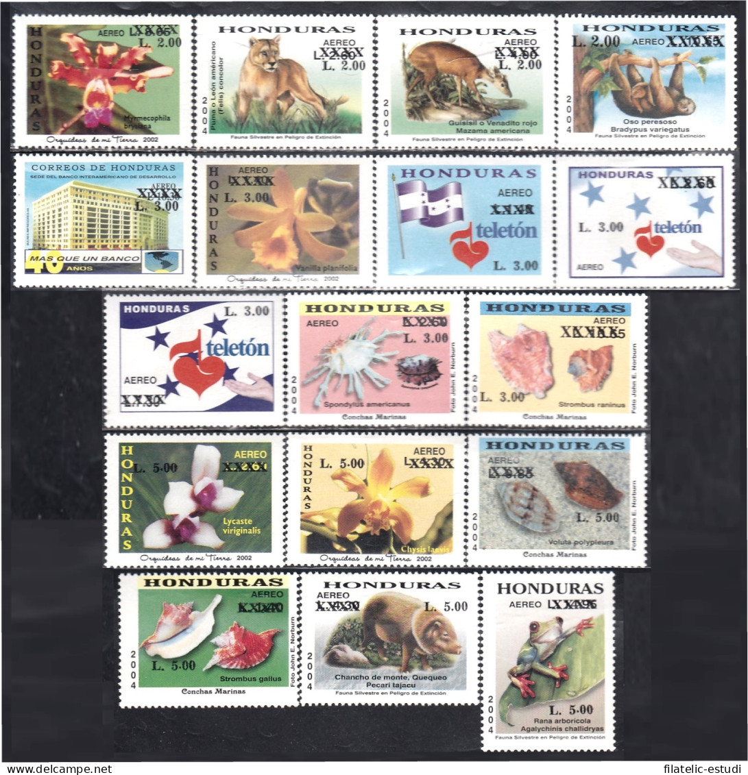 Honduras A- 1288/04 2006 Crustáceos Flores Animales Fauna Edificios MNH - Honduras