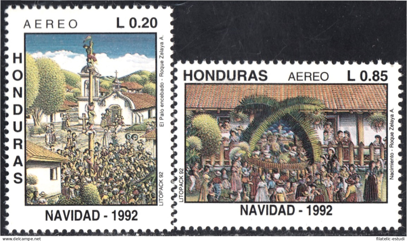 Honduras A- 800/01 1992 Navidad Christmas MNH - Honduras