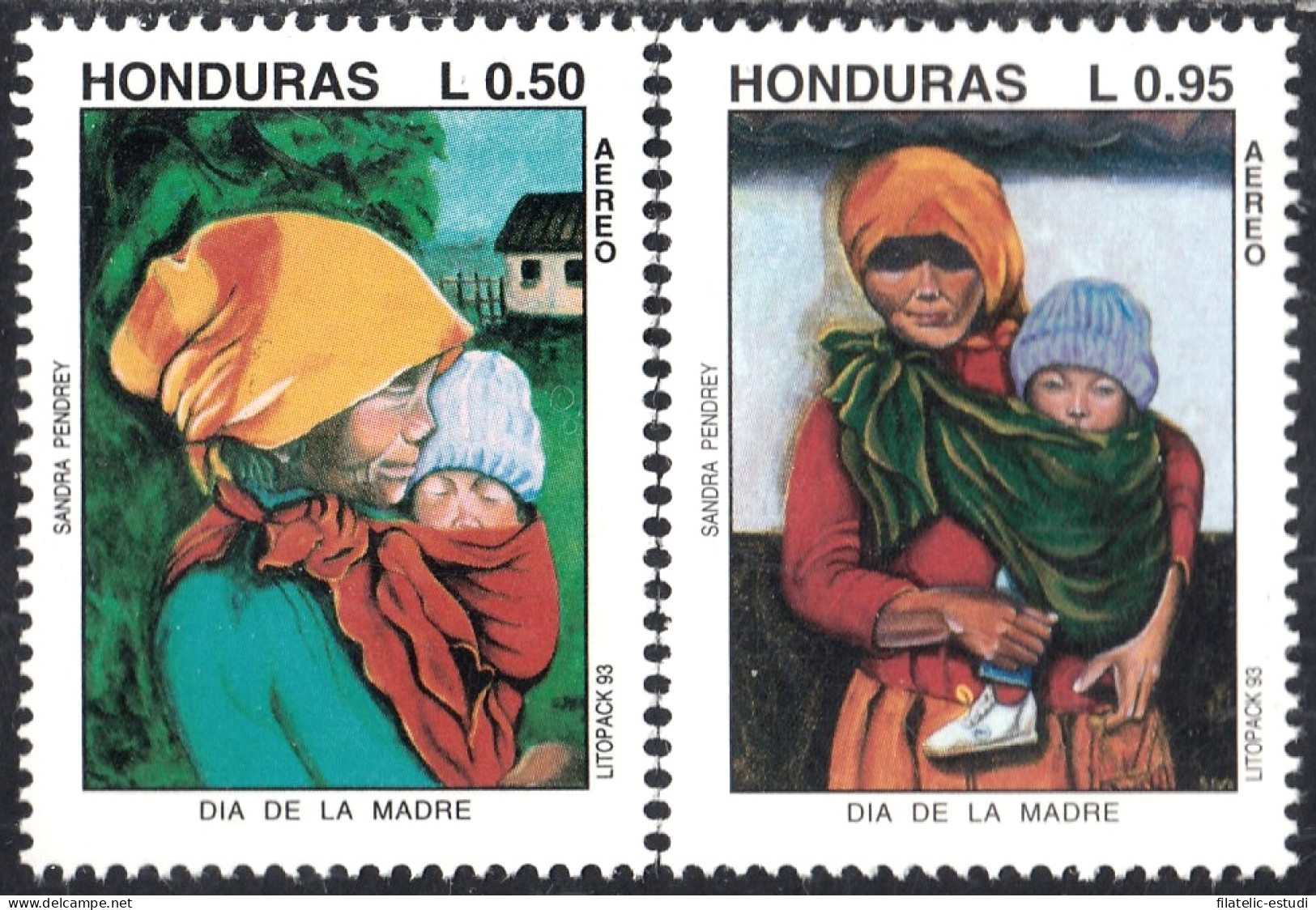 Honduras A- 802/03 1993 Día De La Madre MNH - Honduras