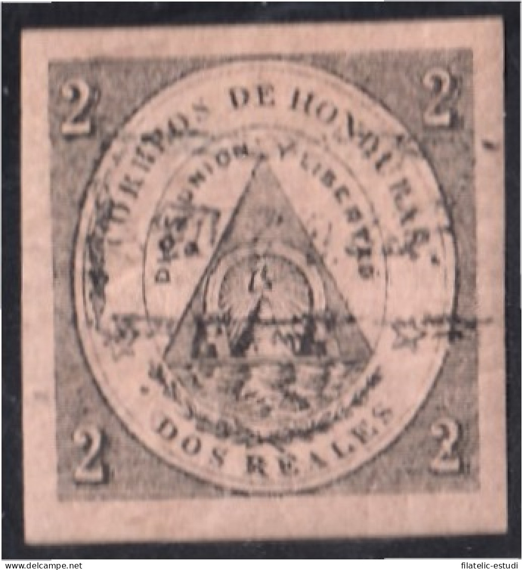 Honduras 5 1877 Escudo MH - Honduras