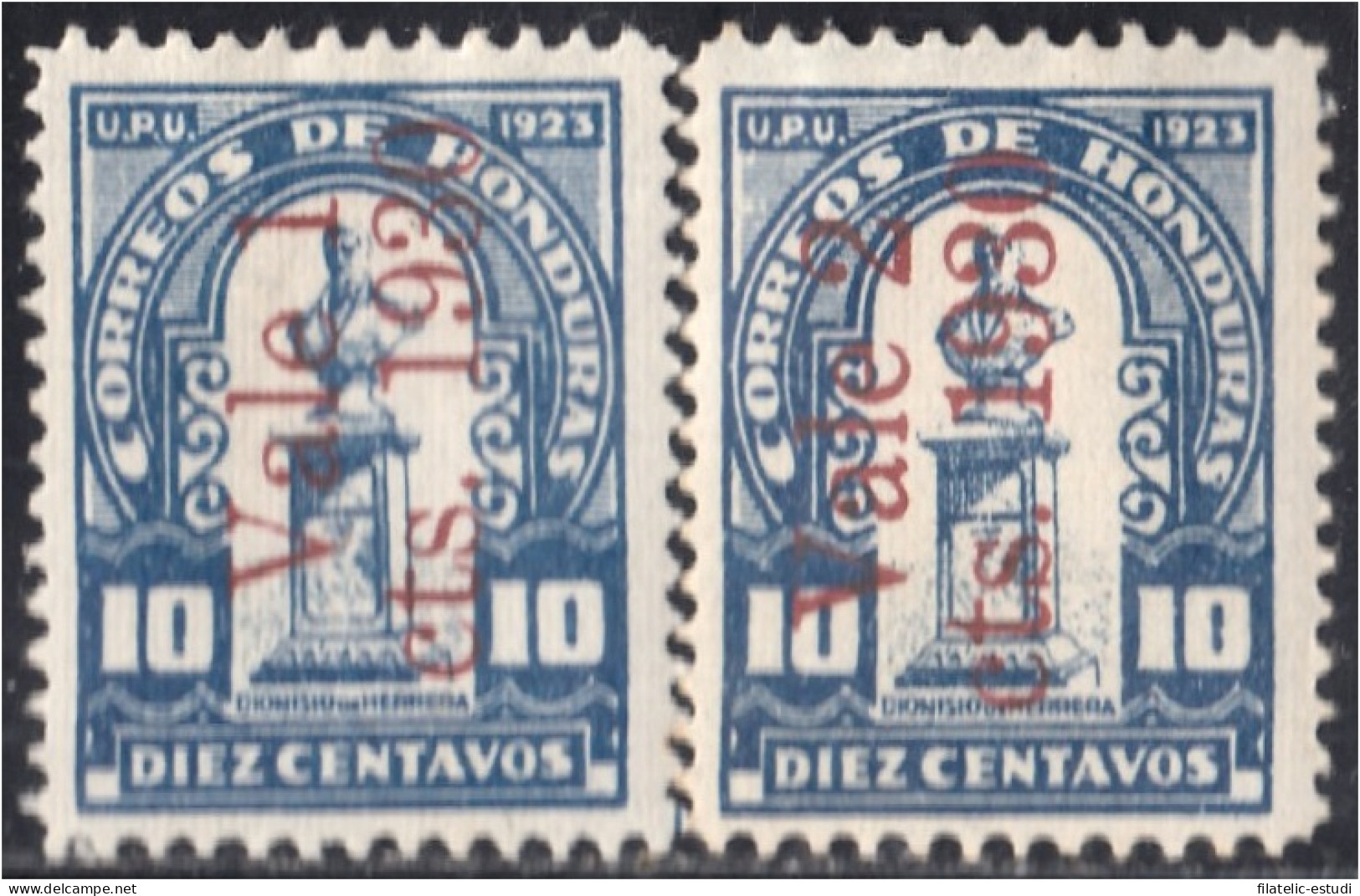 Honduras 219/20 1930 Busto De Dionisio De  Herrerra MH - Honduras