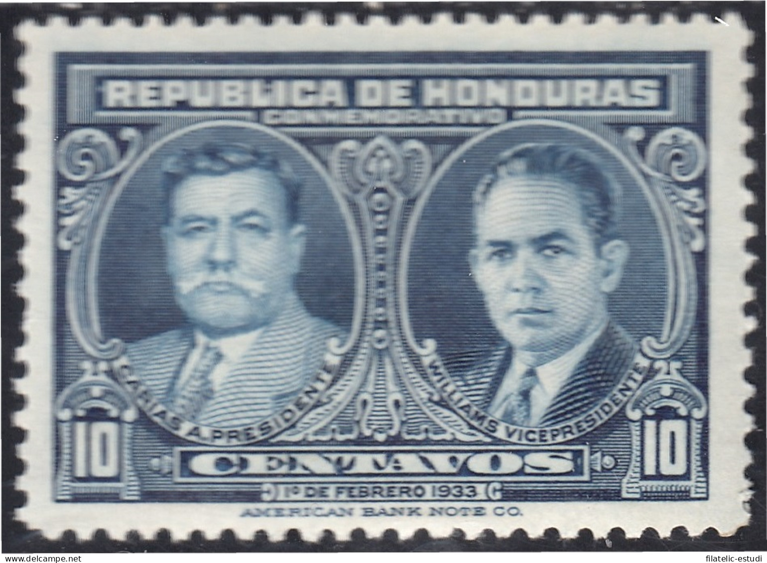 Honduras 239 1933 Presidente Tiburcio Carias MH - Honduras