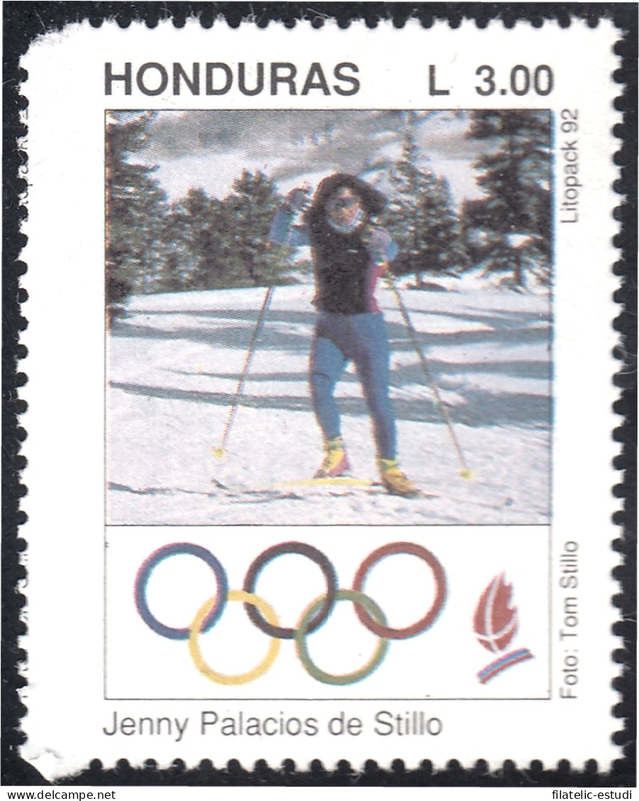 Honduras 280a 1992 Juegos Olímpicos De Invierno Albertville Jenny Palacios De  - Honduras