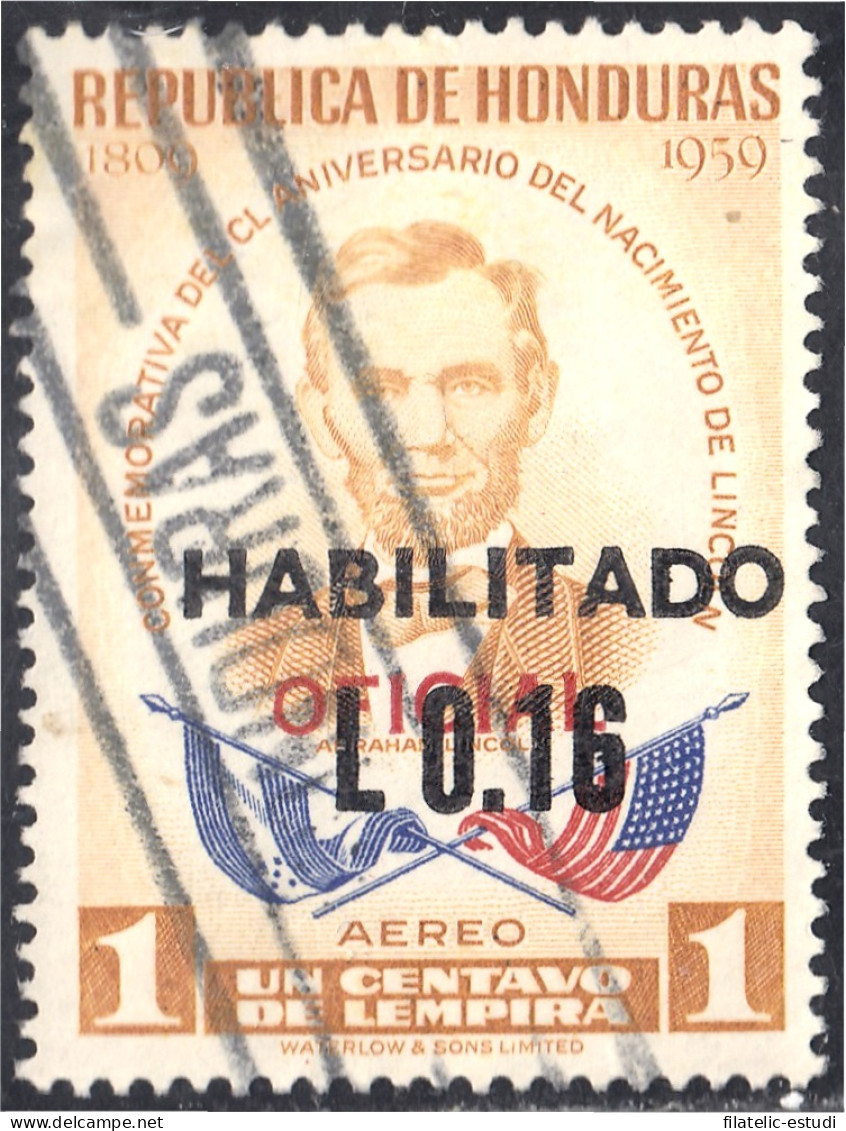 Honduras 99 1975 Servicio Oficial Aéreo Conmemorativo Al CL Aniversario De Lin - Honduras