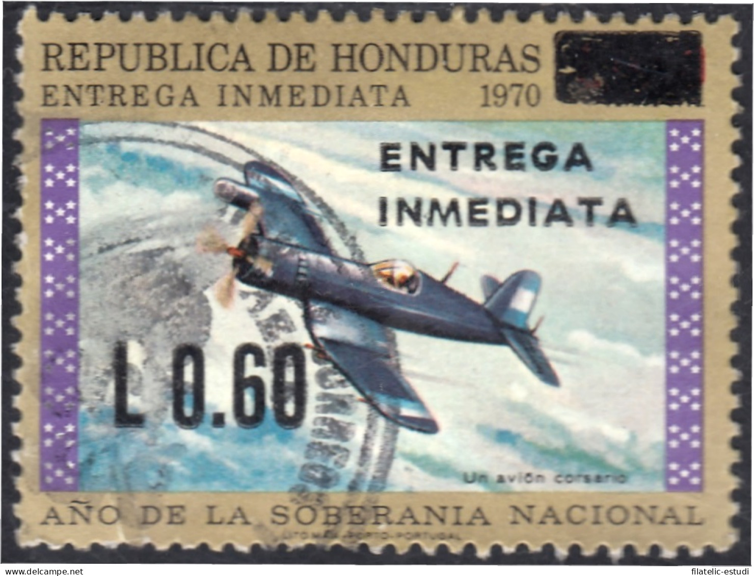 Honduras Express 2 1970 Año De La Soberanía Nacional Avión Plane Usados - Honduras