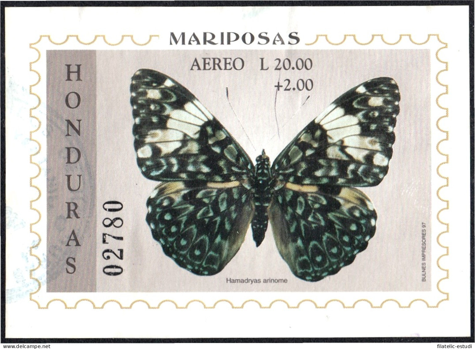 Honduras HB 52 1997 Mariposas Butterflies Usados - Honduras