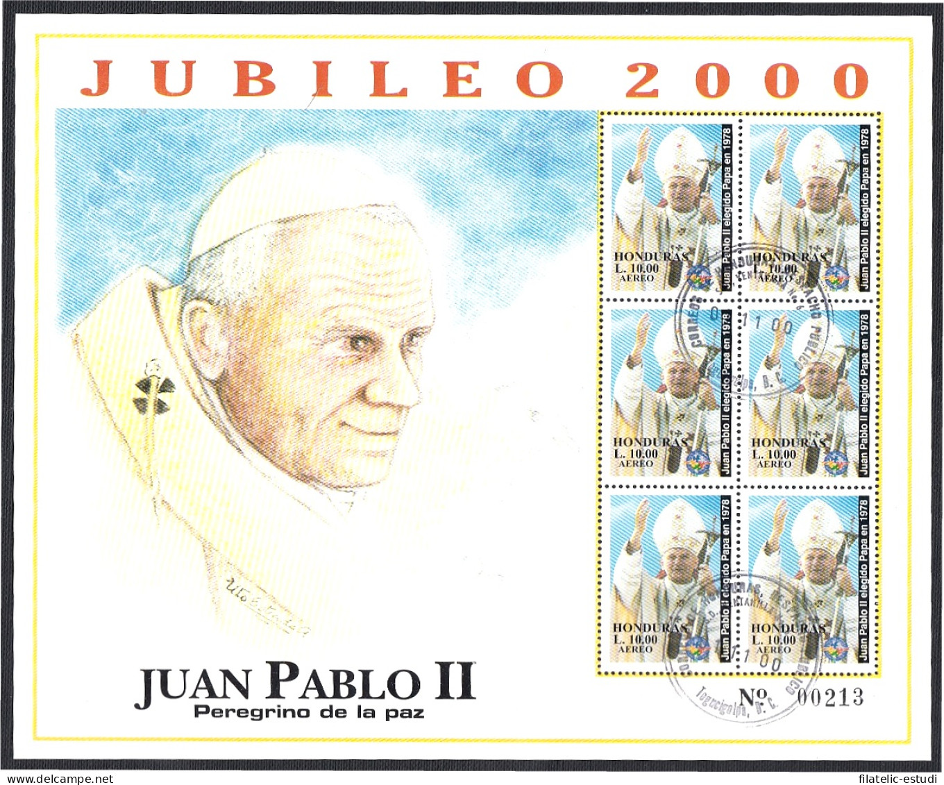 Honduras HB 59A 2000 SS Juan Pablo II Usados - Honduras