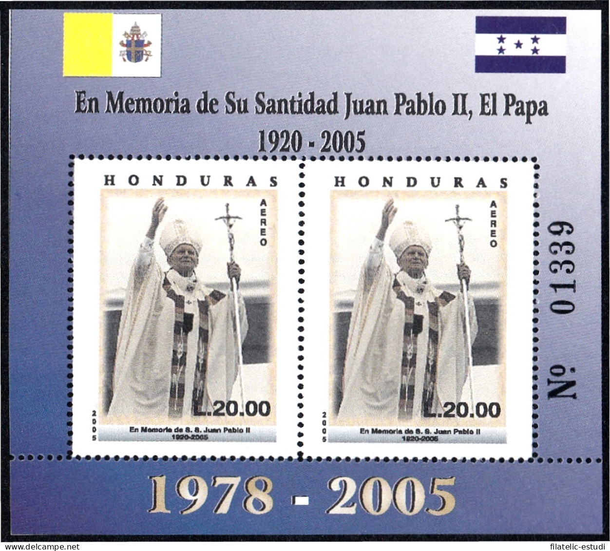 Honduras HB 78 2005 SS Juan Pablo II MNH - Honduras