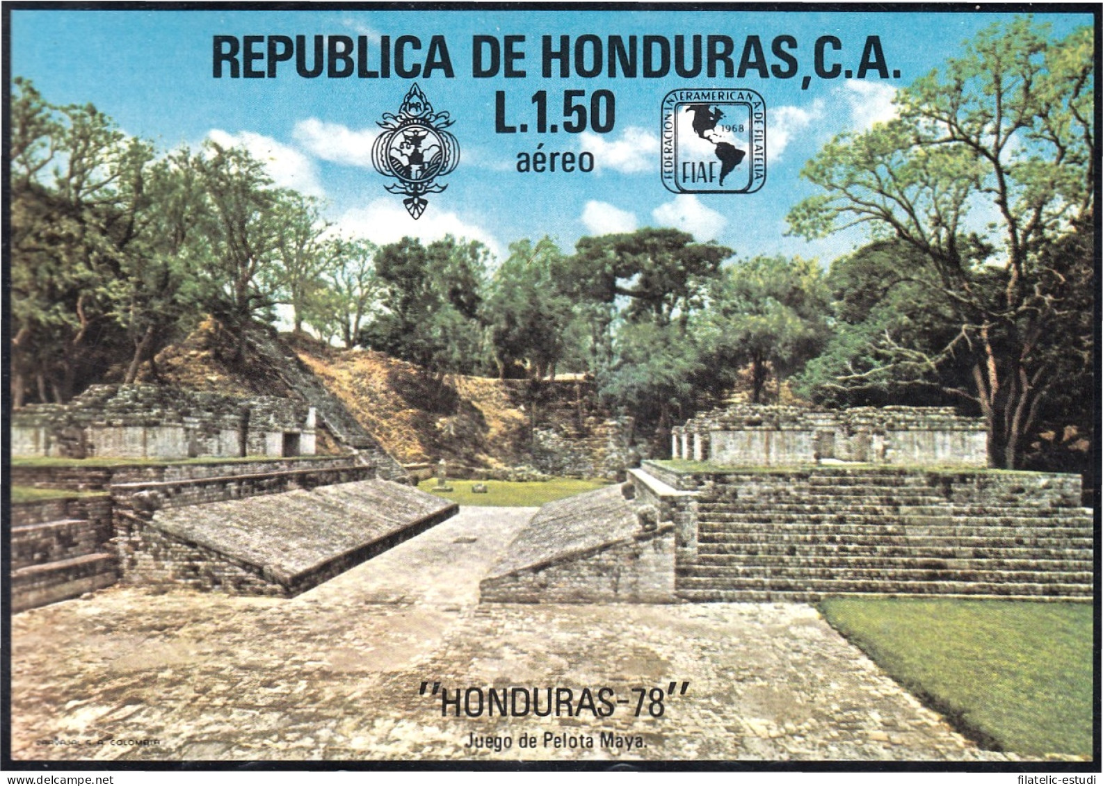 Honduras HB 27 1978 Juego De Pelota Maya MNH - Honduras