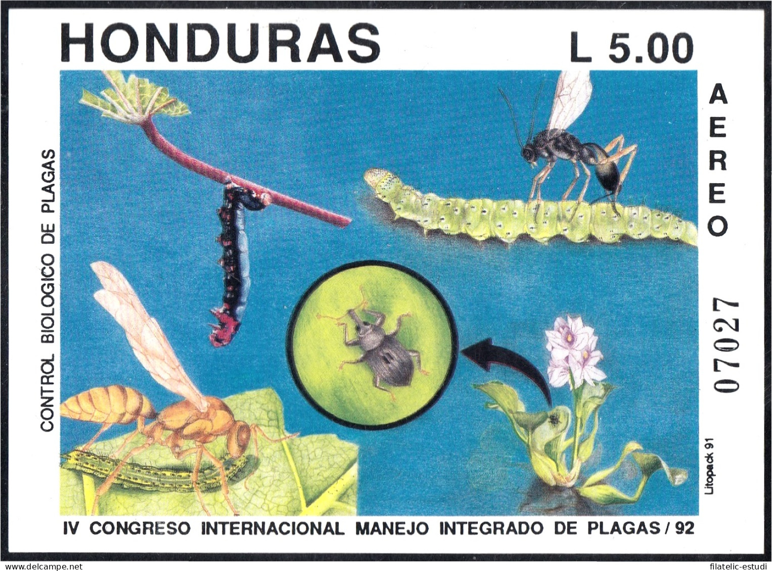 Honduras HB 46 1991 IV Congreso Internacional Manejo Integrado De Plagas MNH - Honduras