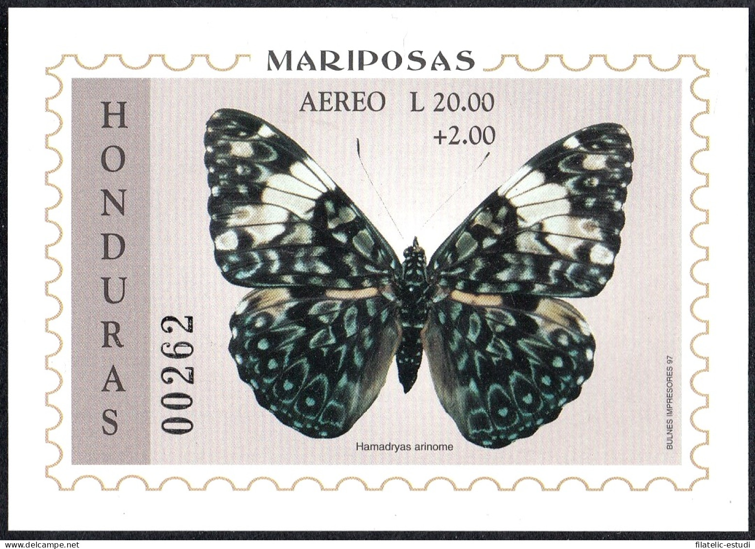 Honduras HB 52 1997 Mariposas Butterflies MNH - Honduras