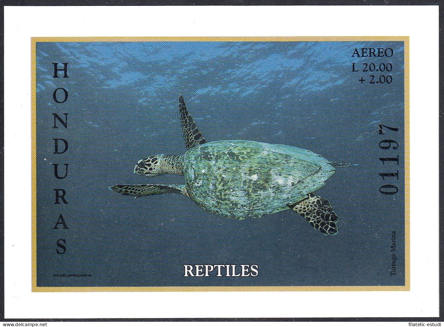 Honduras HB 58 1998 Reptiles Tortuga MNH - Honduras