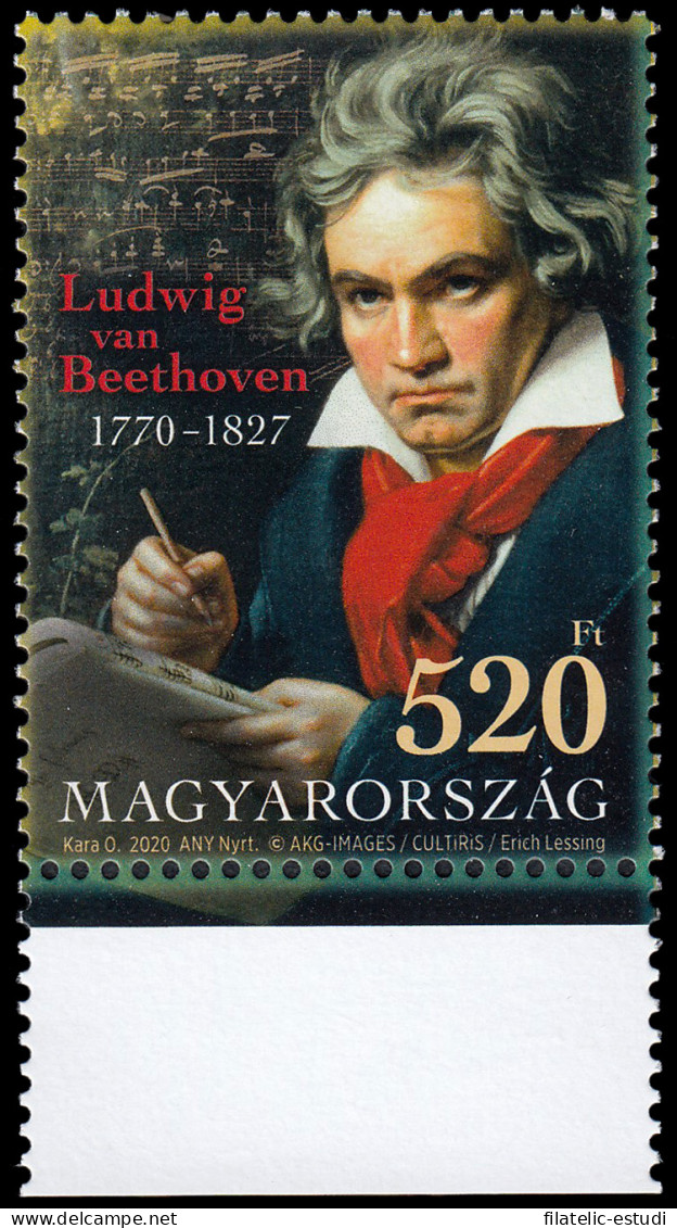 Hungría Hungary 6109 2020 Ludwig Van Beethoven 250 Aniversario MNH - Andere & Zonder Classificatie