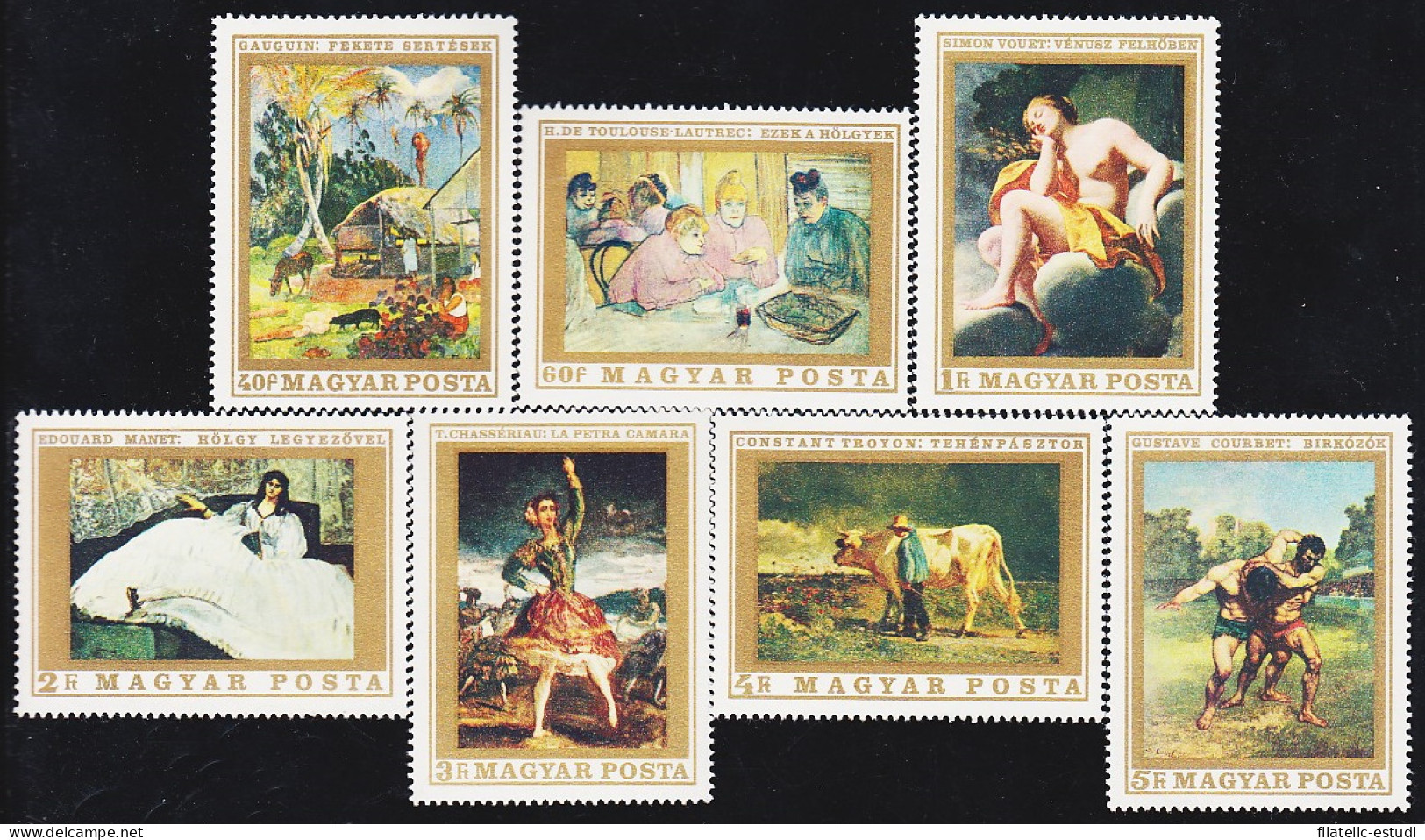 Hungría Hungary 2044/50 1969 Pinturas Francesas MNH - Autres & Non Classés