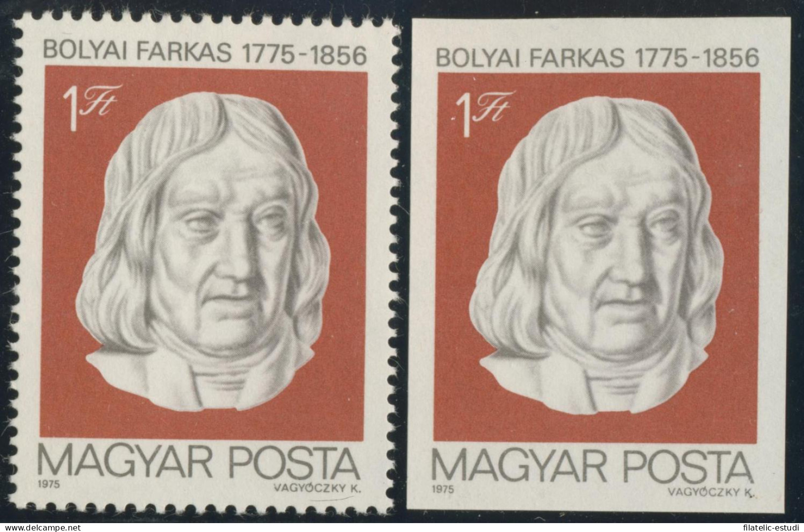 VAR3 Hungría Hungary  Nº 2421 Dentado Y Sin Dentar  1975  MNH - Otros & Sin Clasificación