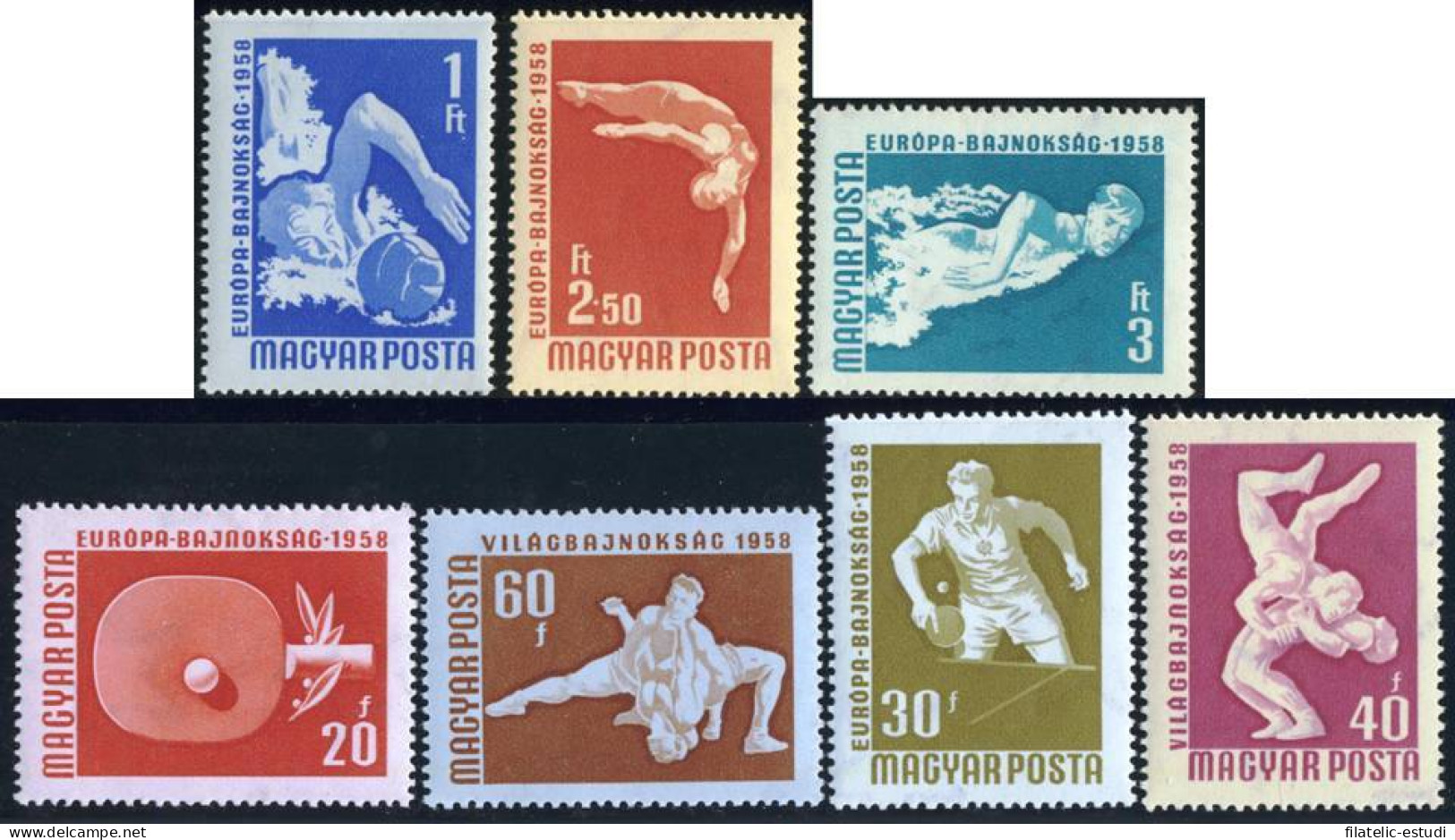 TEN  Hungría Hungary  Nº 1257/63  1958   MNH - Otros & Sin Clasificación