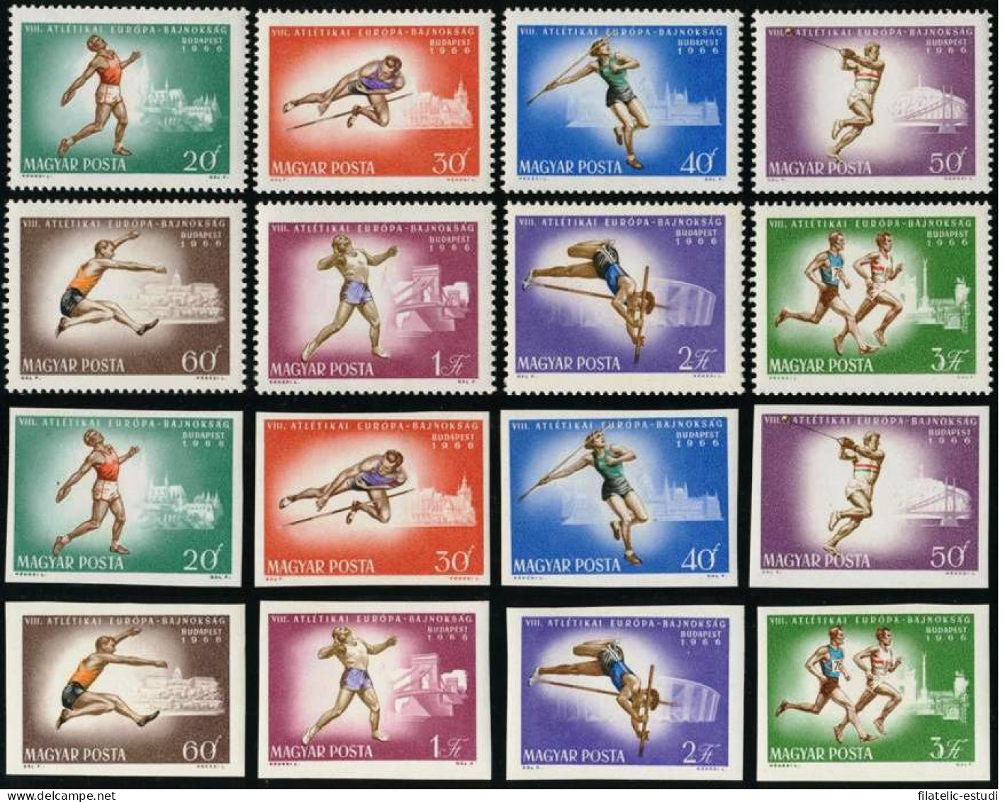 DEP6  Hungría Hungary  Nº 1852/59 Dentada Y Sin Dentar  1966 MNH - Autres & Non Classés