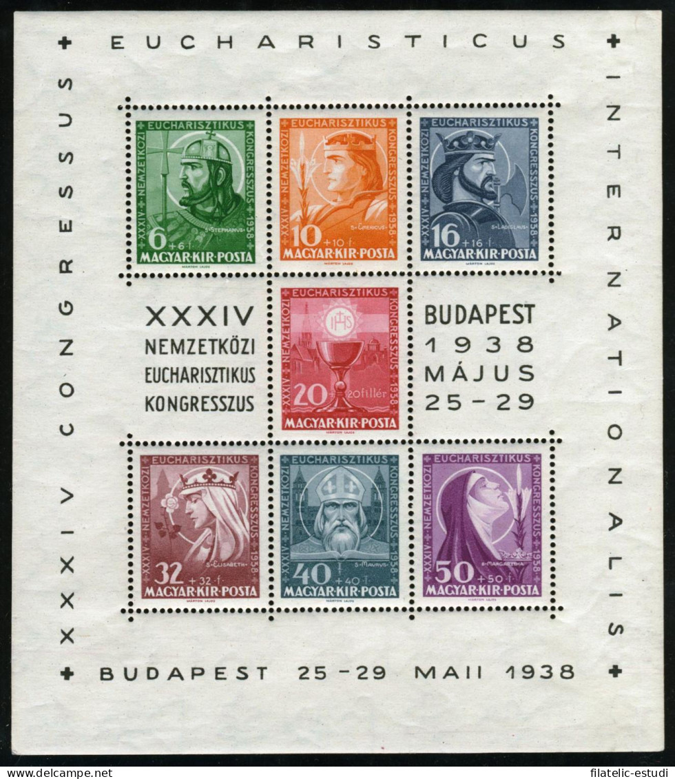 REL Hungría Hungary  HB 4  1938   MH - Autres & Non Classés