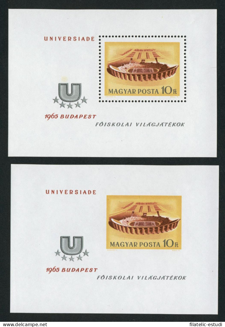 DEP3 Hungría Hungary  HB 55 Dentada Y Sin Dentar  1965  MNH - Other & Unclassified