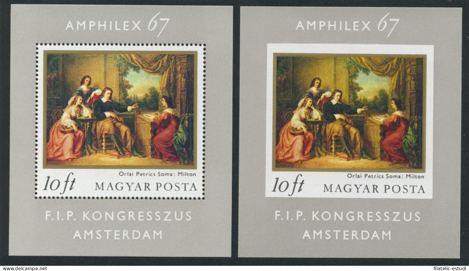 PI1 Hungría Hungary  HB 64  Dentada Y Sin Dentar  1967  MNH - Otros & Sin Clasificación