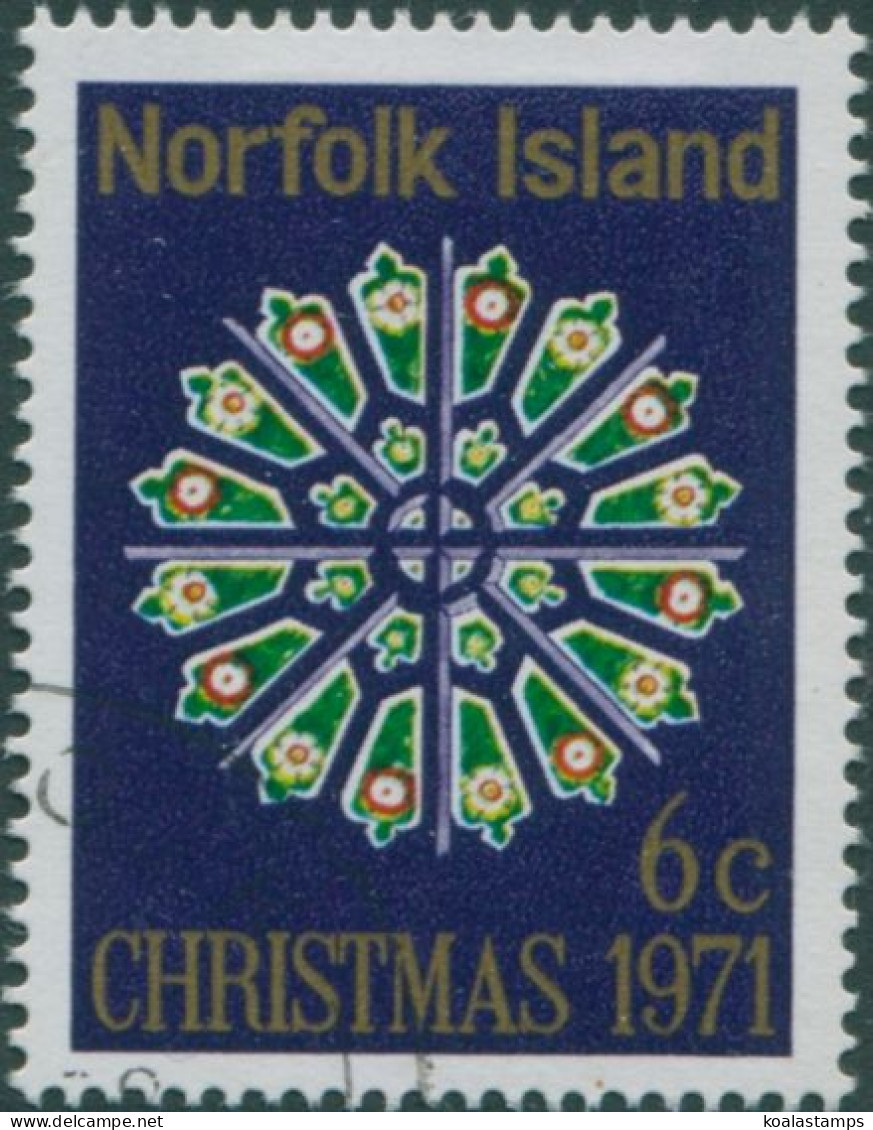 Norfolk Island 1971 SG125 6c Christmas Stained-glass Window FU - Norfolk Island