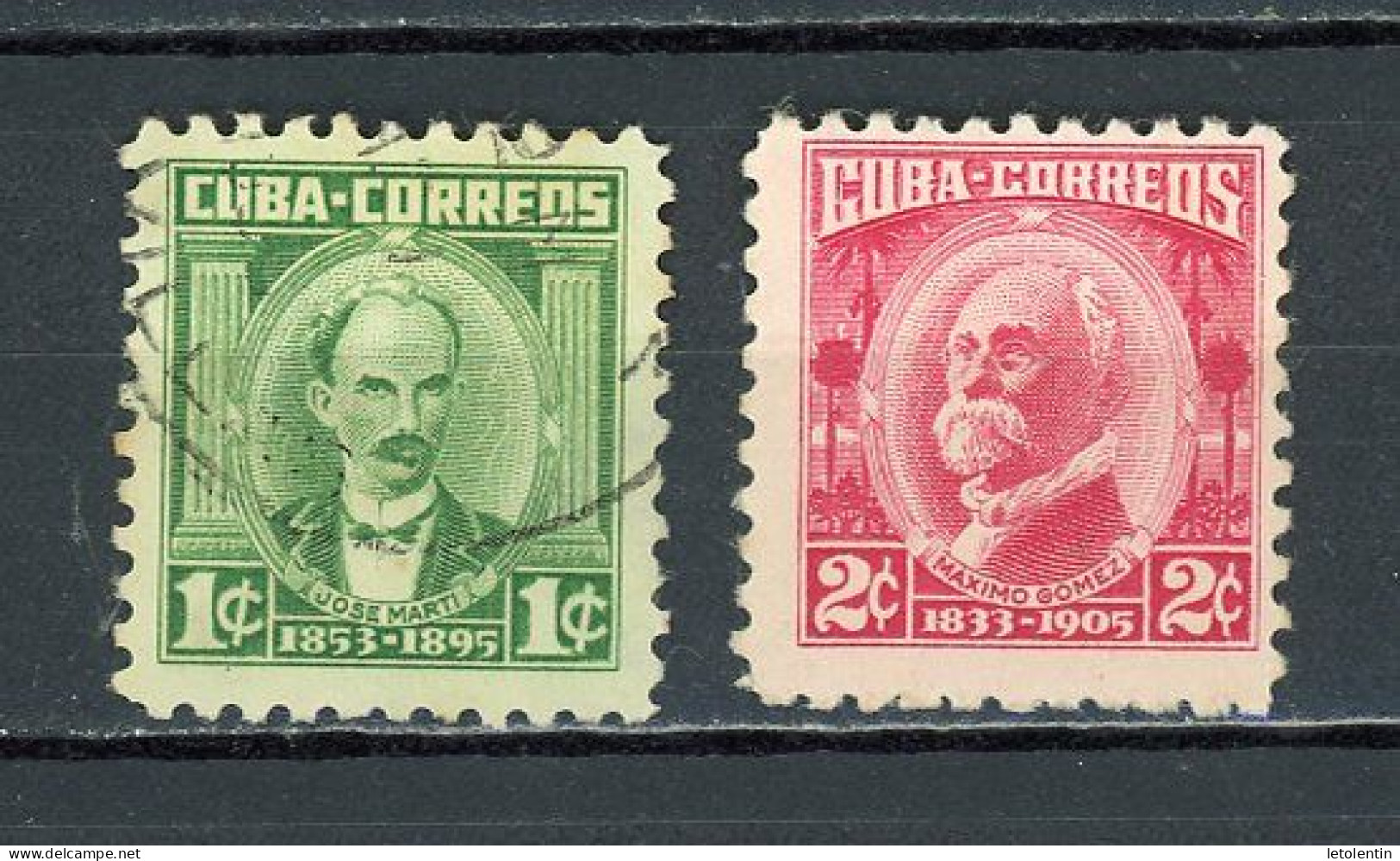 CUBA -  PATRIOTES  N°Yt 402+403 Obli. - Used Stamps