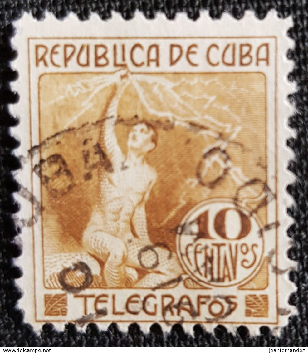 Cuba  Télégraphes 1916 Y&T N° 99 - Telegraafzegels