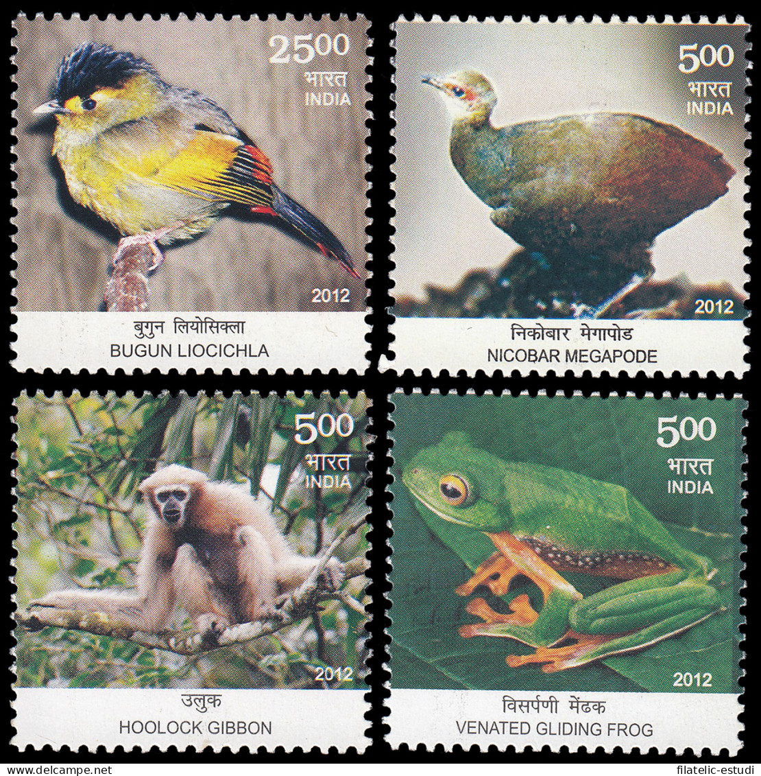 India 2431/34 2012 Fauna Endémica India MNH - Otros & Sin Clasificación