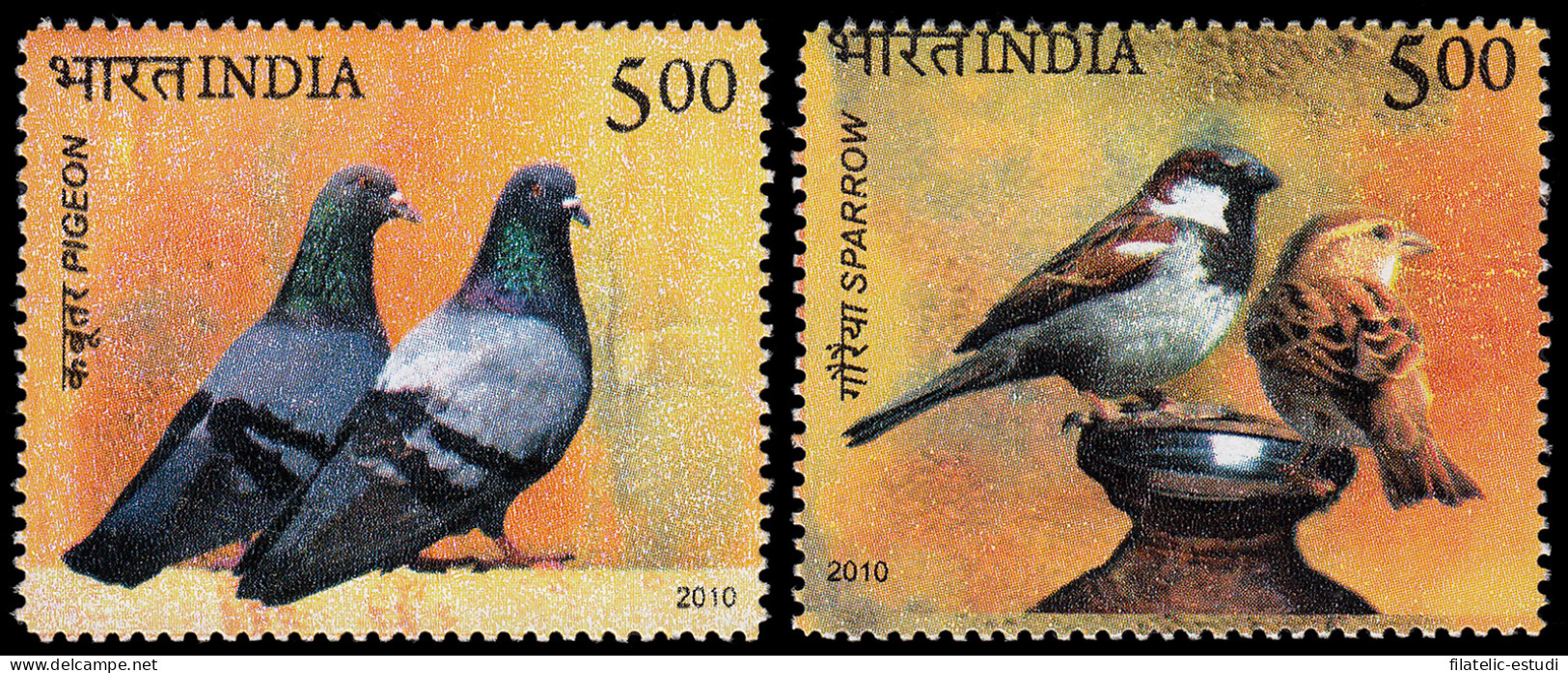 India 2260/61 2010 Fauna Pájaros MNH - Otros & Sin Clasificación