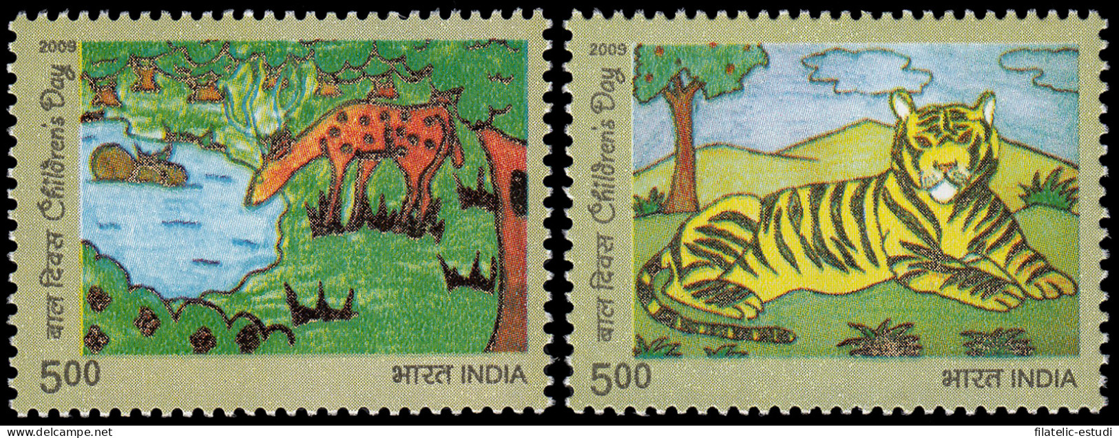 India IN02195/96 2009 Día De La Infancia MNH - Sonstige & Ohne Zuordnung