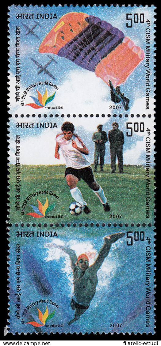 India 1999/01 2007 4 Juegos Militares Mundiales CISM MNH - Andere & Zonder Classificatie