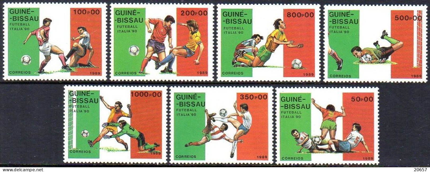 Guiné-Bissau 0482/88 Mondial Football Italia 90 - 1990 – Italien