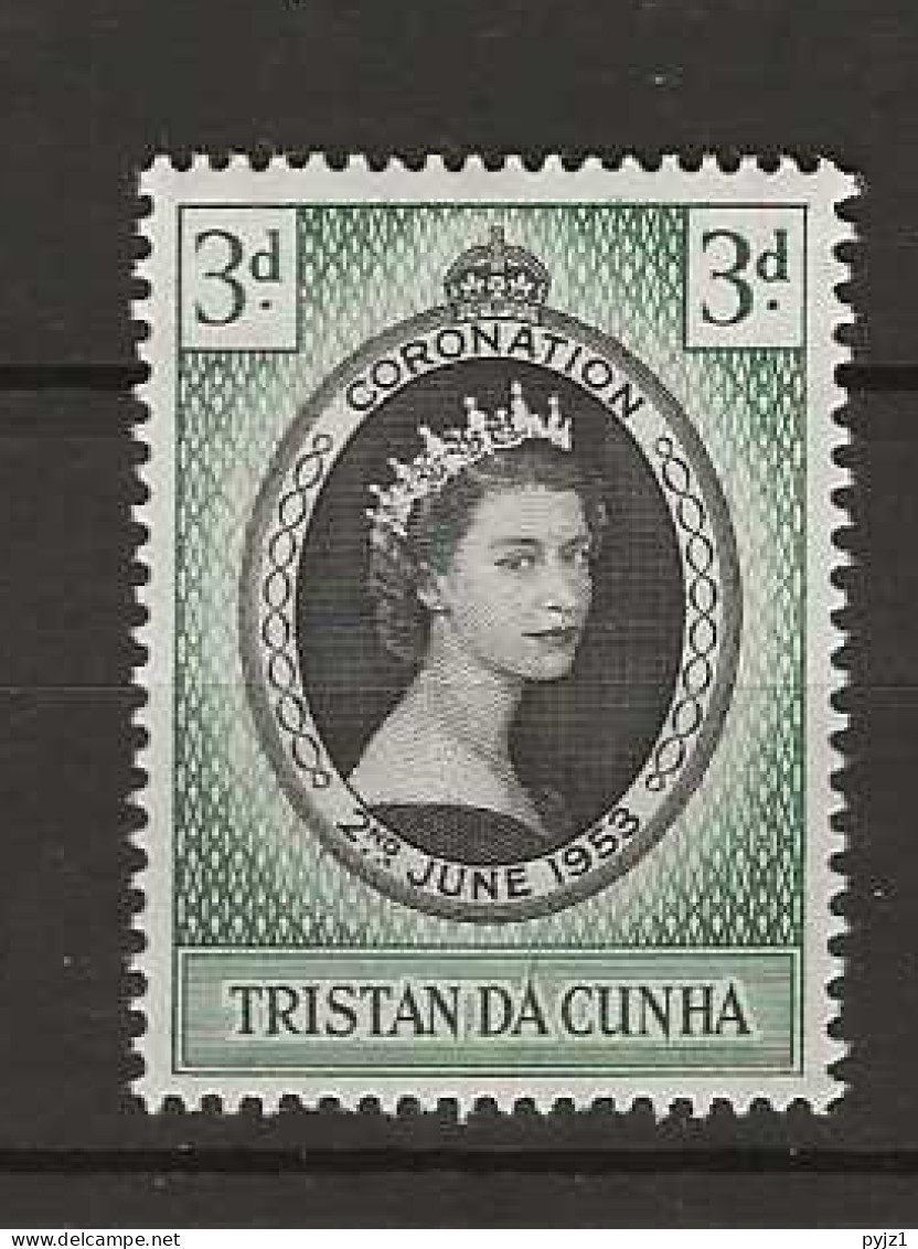 1953 MNH Tristan Da Cunha Mi 13 Postfris** - Tristan Da Cunha