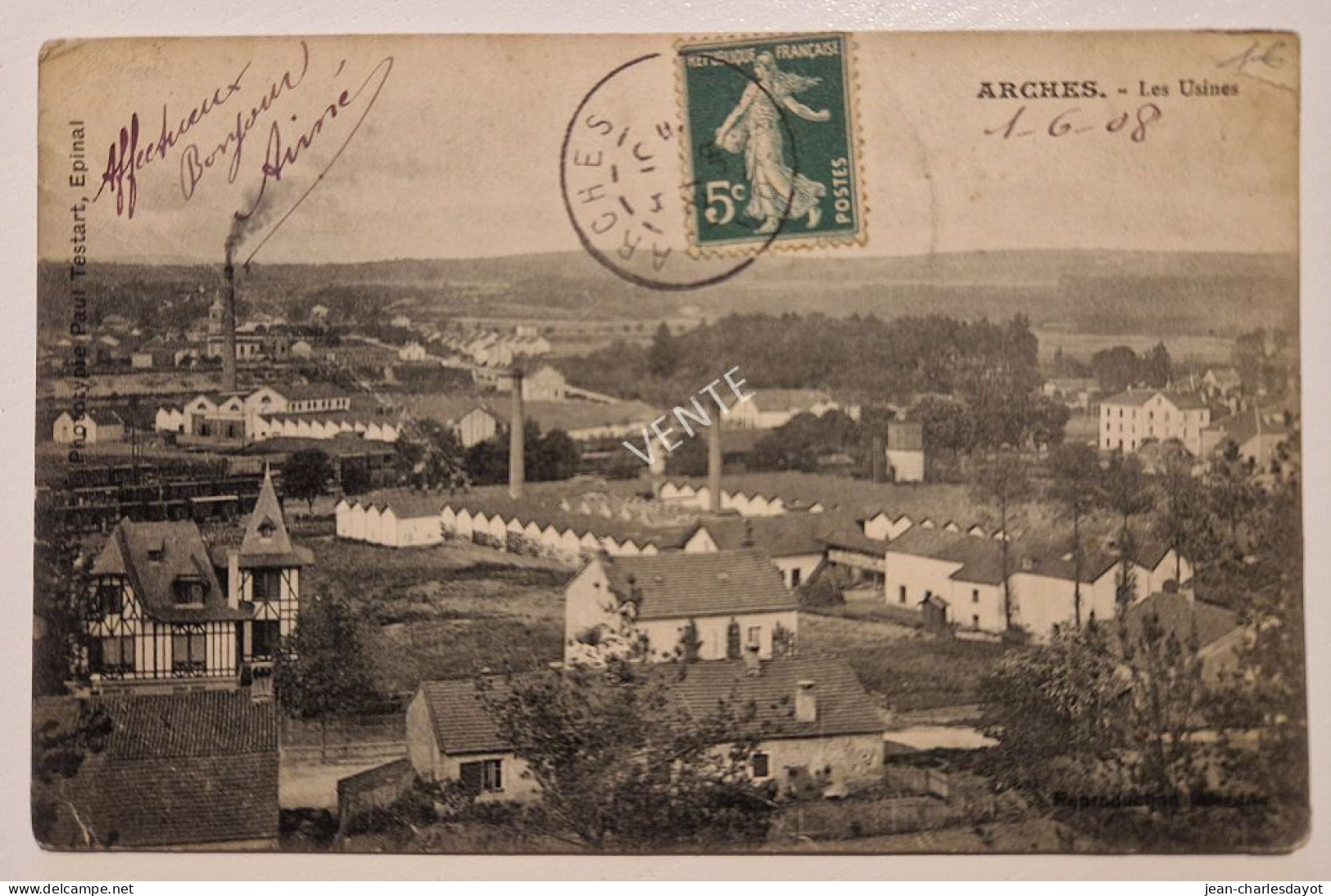 Carte Postale ARCHES - Les Usines - Arches