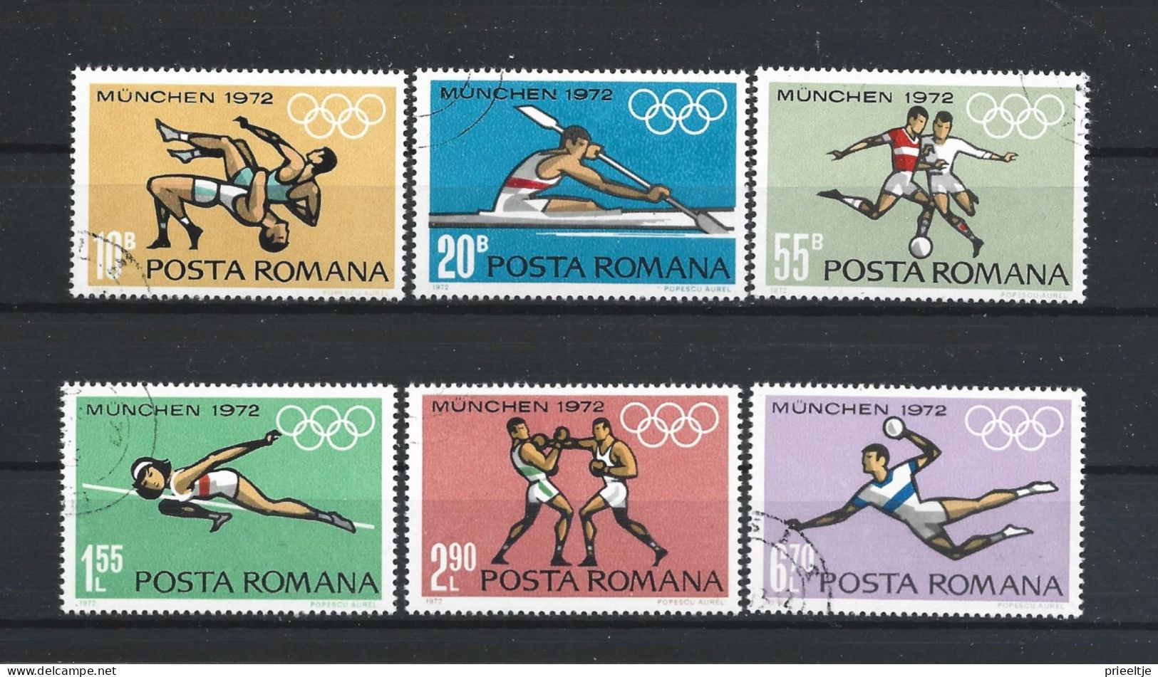 Romania 1972 Ol. Games Munich Y.T. 2688/2693 (0) - Gebruikt