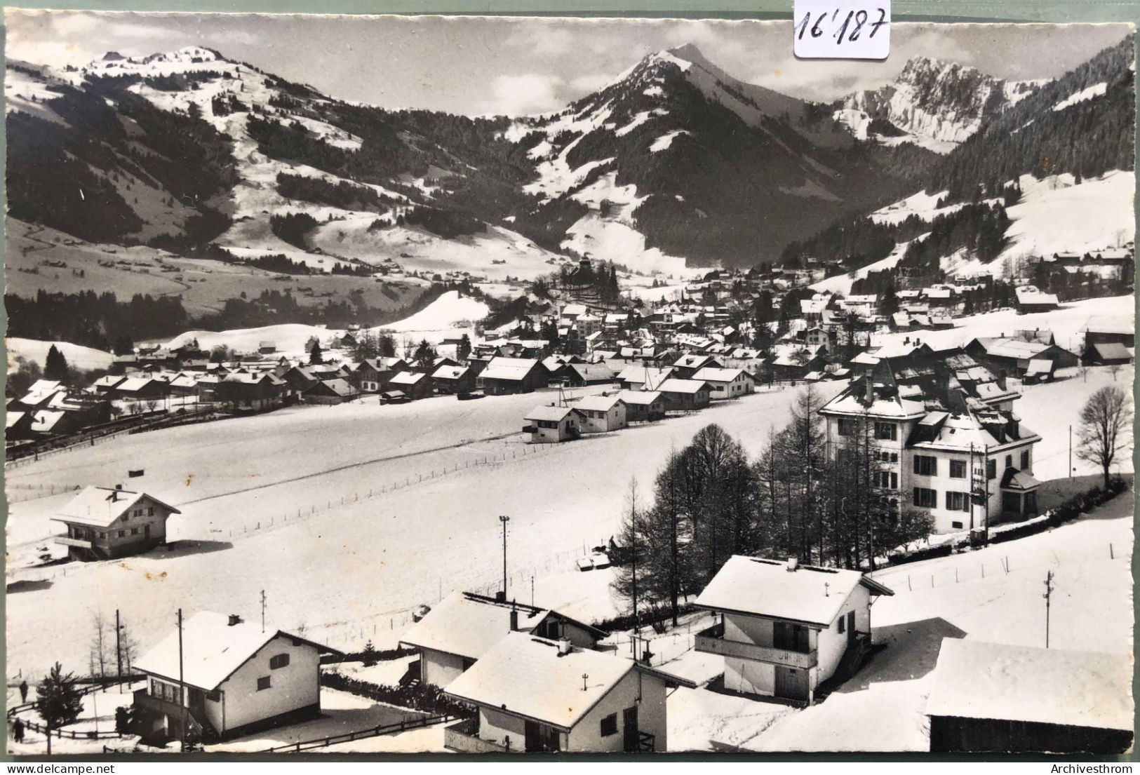 Château-d'Œx Sous La Neige Au Début Des Années 1960 (16'187) - Château-d'Œx