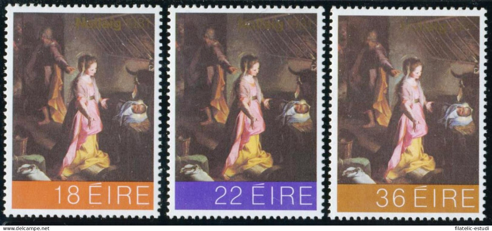 REL/S Irlanda Ireland  Nº 458/60  1981 Naviad-cuadro De Barocci-Lujo - Andere & Zonder Classificatie