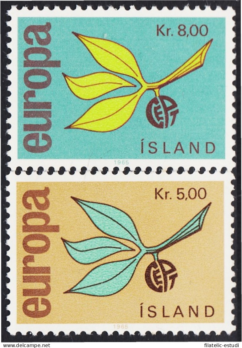 Islandia 350/51 1965 Europa MNH - Autres & Non Classés