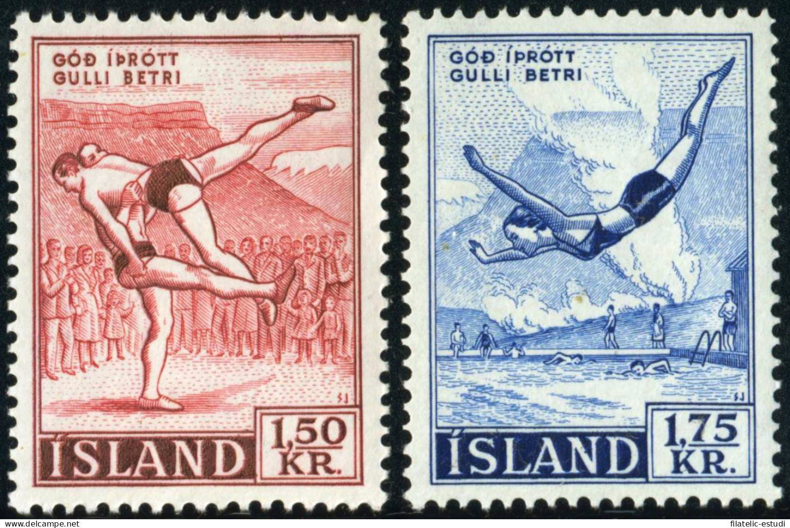 DEP6 Islandia Iceland 256/57 MNH - Altri & Non Classificati