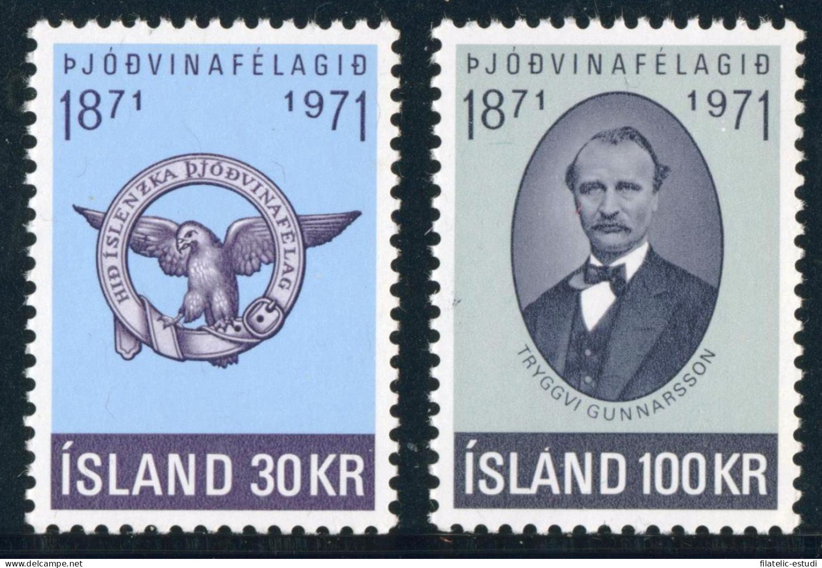 MI2/FAU2  Islandia Iceland  408/09 1971 MNH - Autres & Non Classés