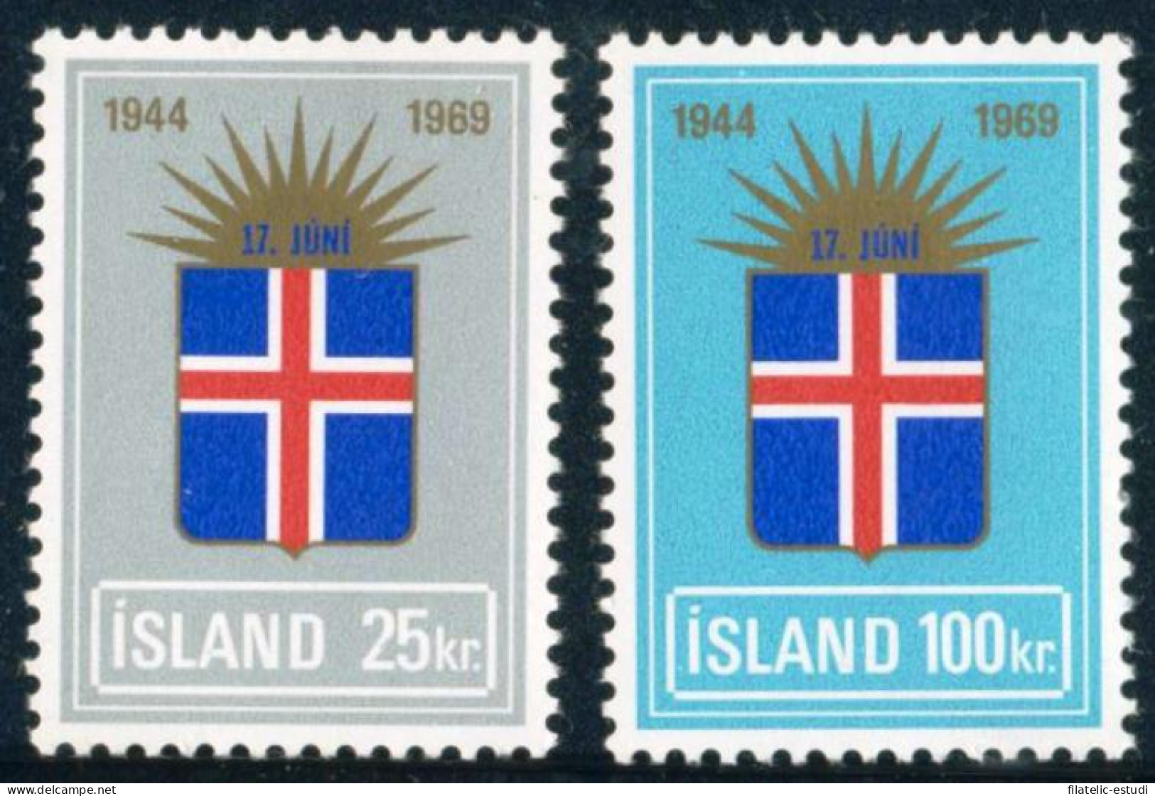 MI2 Islandia Iceland 385/86 1969 MNH - Autres & Non Classés