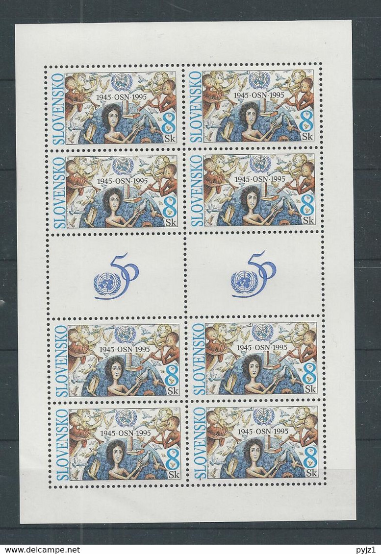 1995 MNH Slovensko, Mi 241 Kleinbogen,  Postfris** - Blocks & Sheetlets