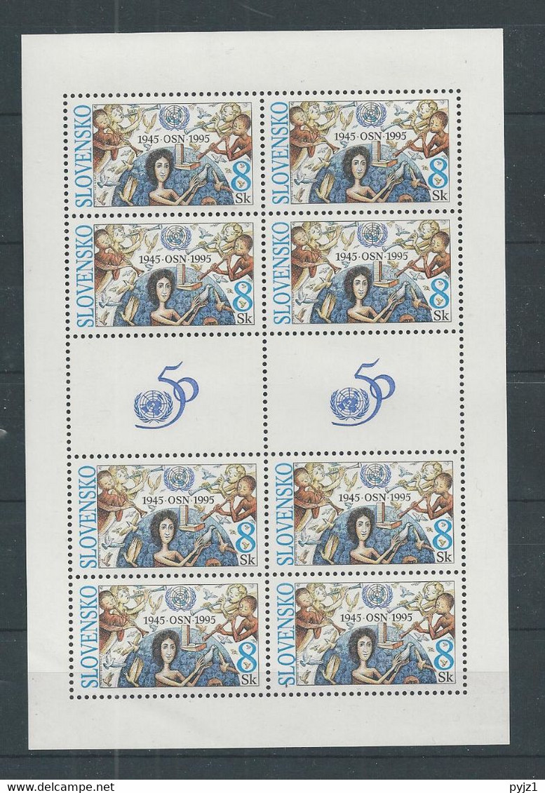 1995 MNH Slovensko, Mi 241 Kleinbogen,  Postfris** - Blocchi & Foglietti