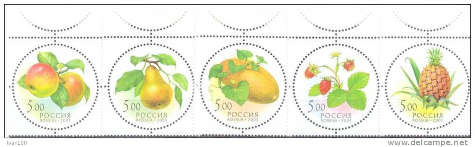 2003. Russia, Fruits, 5v Mint/** - Unused Stamps