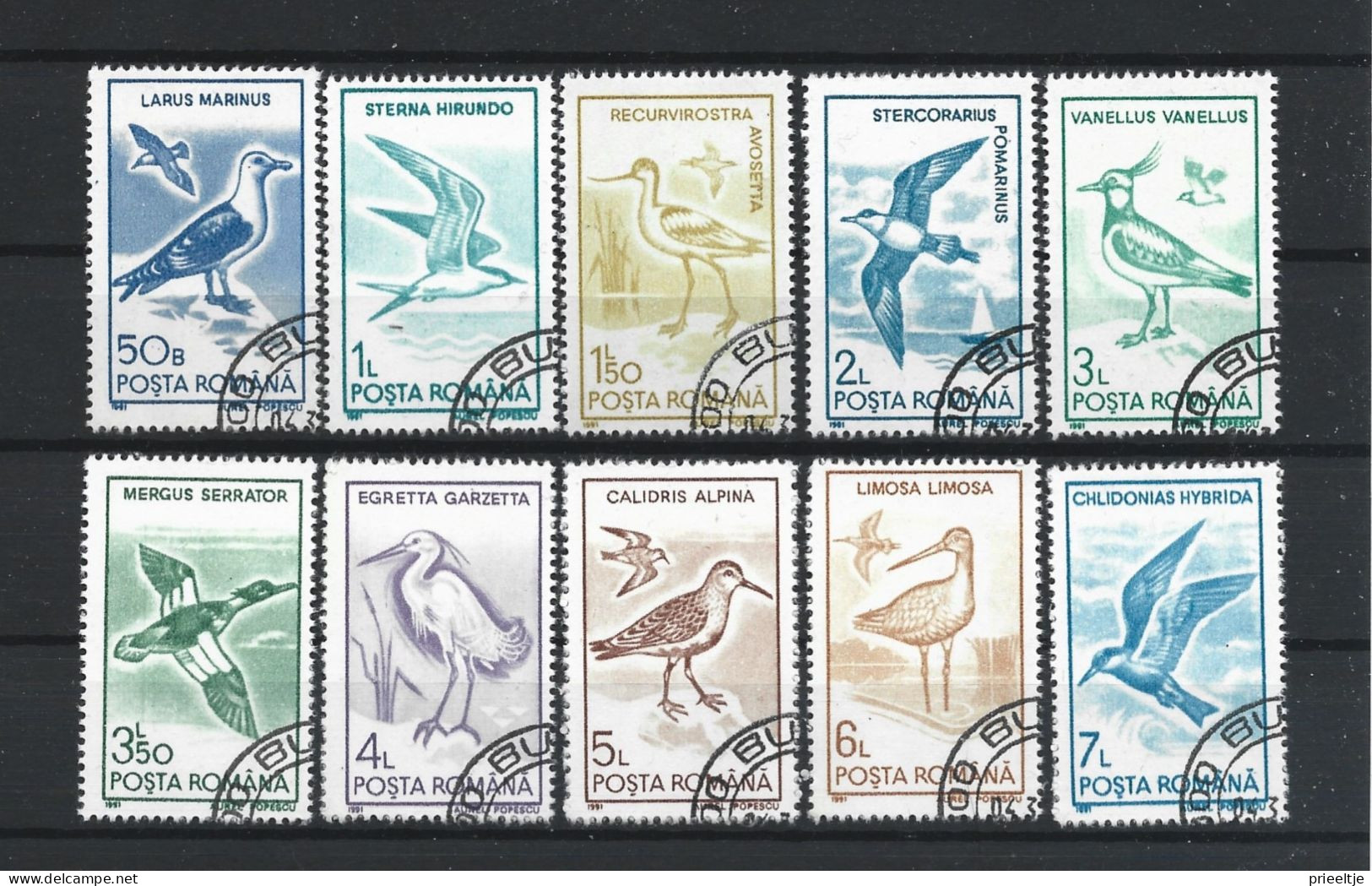 Romania 1991 Birds Y.T. 3921/3930 (0) - Oblitérés