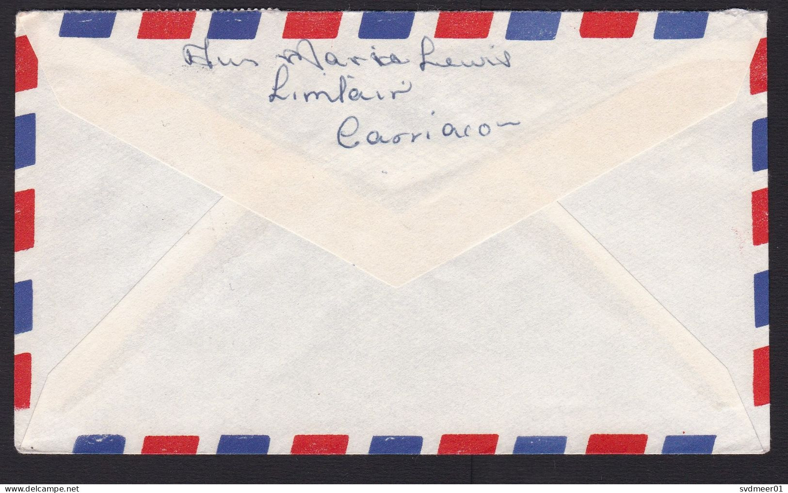 Grenada: Airmail Cover To Montserat, 1972, 1 Stamp, Snake, Animal, Cancel Carriacou (traces Of Use) - Grenade (...-1974)